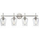 Ashford 4 Light 31 inch Brushed Nickel Vanity Light Wall Light